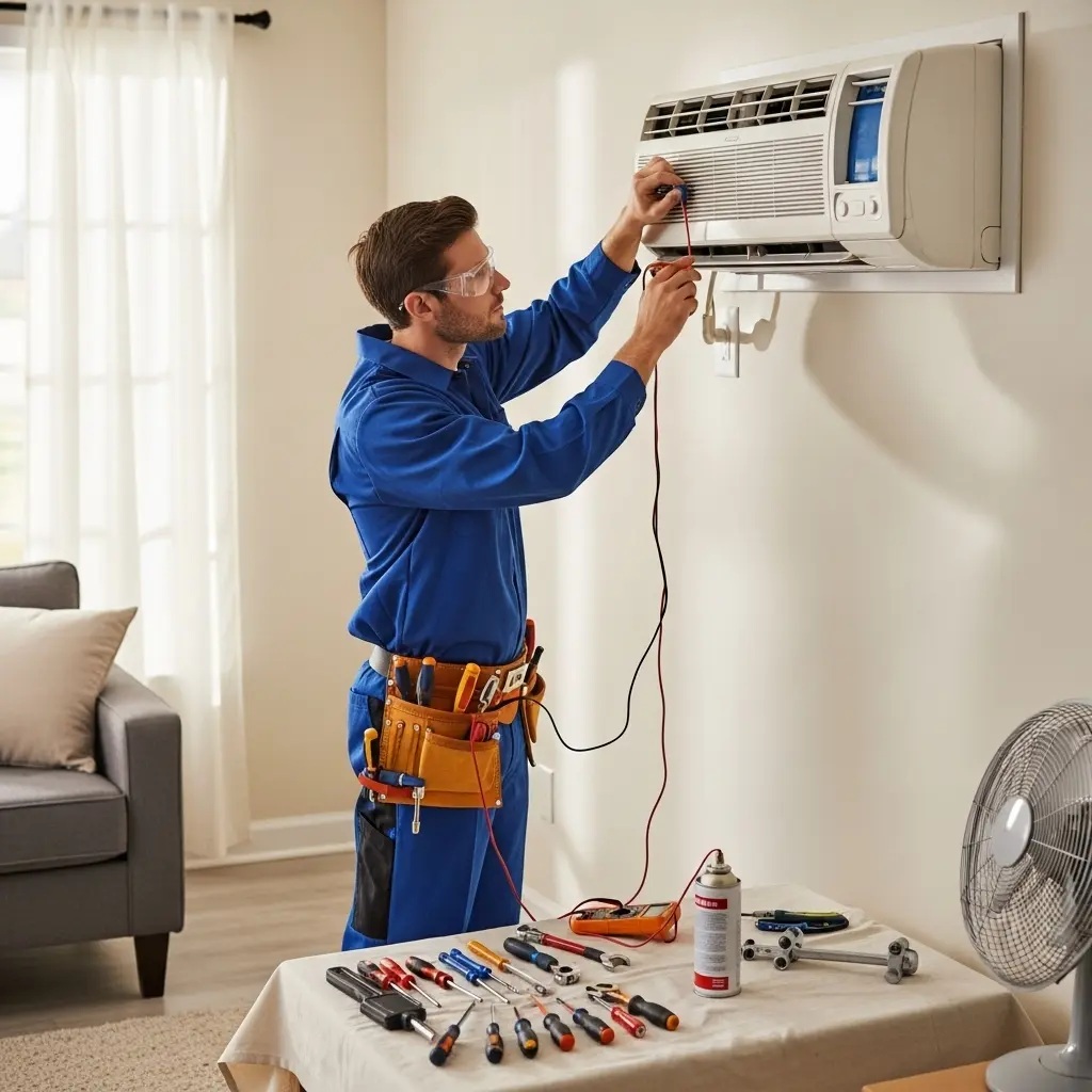 Kazan Amana Amana klima gaz dolumu ve bakım – Enerji verimliliği artırıldı. - Teknik servis örneği